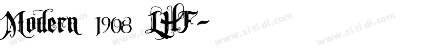 Modern 1908 LHF字体转换